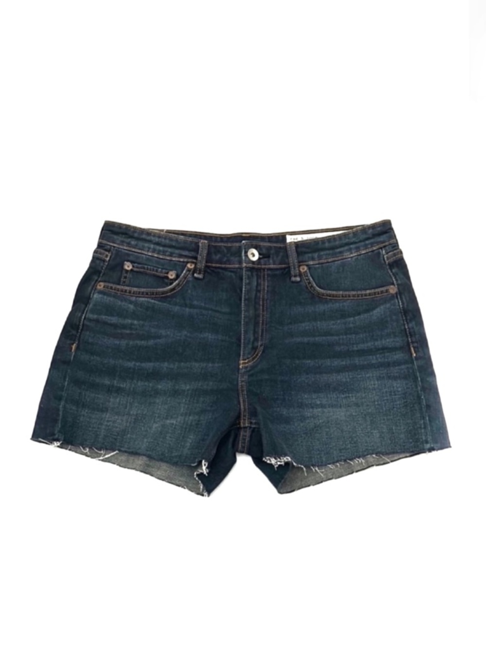 Rag & Bone Low-Rise Dre Short denim cutoff frayed hem Jean shorts Y2K size 27
